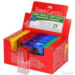 Temperówka plasitkowa KONTENER ICE mix kolor 581526 FABER-CASTELL (X)