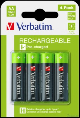 Akumulatory VERBATIM HR6 AA 2500 mAh BLISTER 4szt. 49517