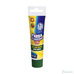 Farba plakatowa Astra tuba 30 ml - ciemna zieleń, 83110906