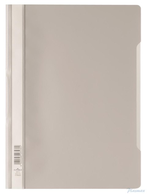 Skoroszyt A4 z przezroczystą okładką z PP szary 257310 DURABLE (50)