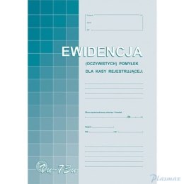 Vu73-u Ewid.(oczyw)pomyłek z kasy rej.A4 Michalczyk i Prokop