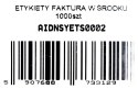 ETYKIETA SAMOPRZYLEPNA, NAKLEJKA O TREŚCI "FAKTURA W ŚRODKU", 1000 SZT., MOCNY KLEJ 80X80