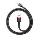 Kabel Baseus cafule CAMKLF-C91 (USB M - Micro USB M; 2m; kolor czarno-czerwony)