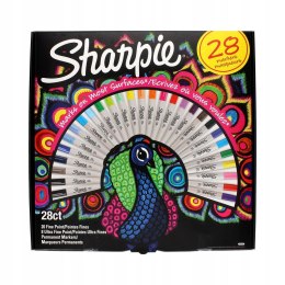 SHARPIE -zestaw 28 markerów perman. FINE