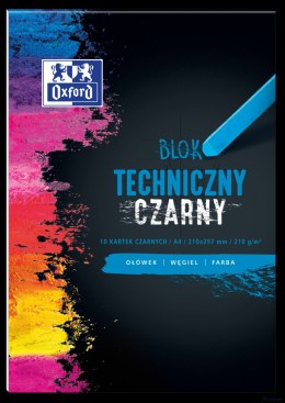 Blok techniczny OXFORD A4 10k 210G czarny 400093231