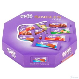 Czekoladki MILKA SINGLES bombonierka MIX 138g