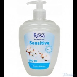 ROSA Mydło w płynie antybakteryjne z dozownikiem 500ml Sensitive