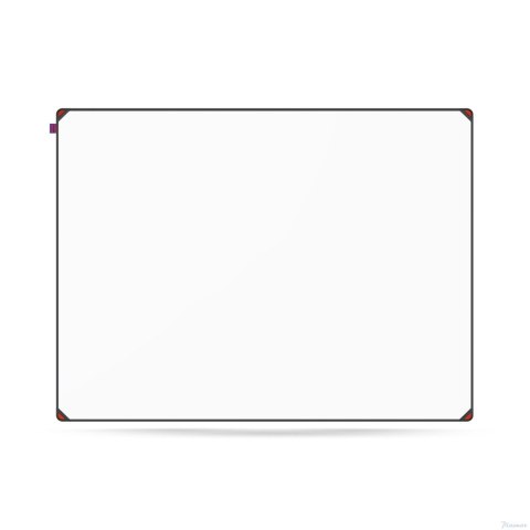 Tablica suchościeralna magnetyczna MemoBe idea EDGE ALL BLACK, powierzchnia biała, rama aluminiowa czarna, 120x90 cm MITM120090.