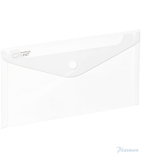 Teczka kopertowa na zatrzask DL ZP-046 biała GRAND 120-1868