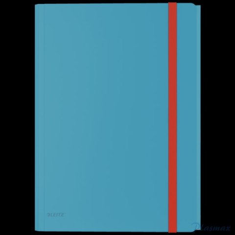 Teczka z gumką i kieszonką Leitz Cosy, PP, niebieska 46190061