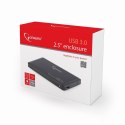 Obudowa GEMBIRD EE2-U3S-2 (2.5"; USB 3.0; Aluminium; kolor czarny)