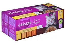 WHISKAS Pure Delight Drobiowe Frykasy w galaretce - mokra karma dla kota - 40 x 85g