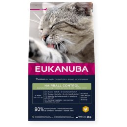 EUKANUBA Adult Hairball Control chicken - sucha karma dla kota - 2 kg