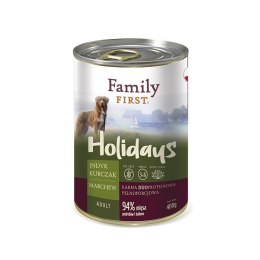 FamilyFirst Indyk+kurczak+marchew adult 400g