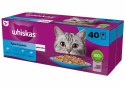 WHISKAS Rybne przysmaki w galaretce - mokra karma dla kota - 40x85 g