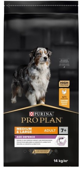 PURINA PRO PLAN Adult 7+ Medium/Large - sucha karma dla psa - 14 kg