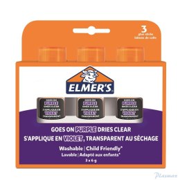 Klej purple w sztyfcie 6g, 3 na blistrze ELMERS 2136613