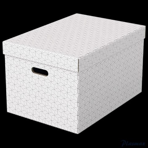 Pudełka domowe do przechowywania, rozmiar L, 3 sztuki, białe Esselte 628286