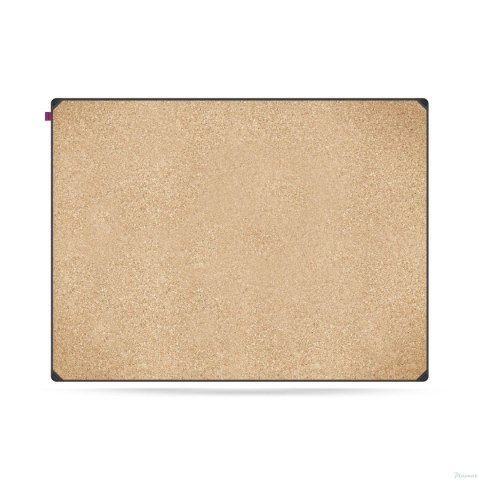 Tablica korkowa MemoBe idea EDGE ALL BLACK, rama aluminiowa czarna, 120x90 cm MITC120090.00.61.51