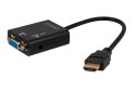 Adapter SAVIO cl-23 (HDMI M - D-Sub (VGA) F; 0,20m; kolor czarny)