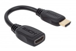 MANHATTAN PRZEDŁUŻACZ KABEL HDMI-HDMI 2.0 M/F 20CM