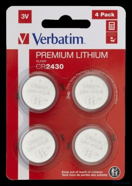 Baterie VERBATIM LITHIUM CR2430 3V BLISTER 4szt. 49534