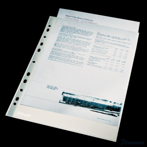 Koszulki krystaliczne A4 Esselte, 40 mic., 100 szt., w folii, 13089