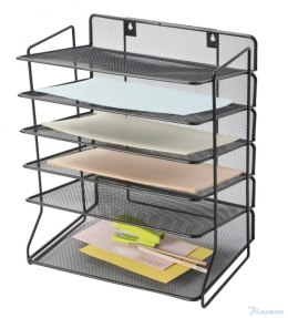 Sorter na dokumenty Q-CONNECT Office Set, metalowy, 6 półek, czarny KF17289