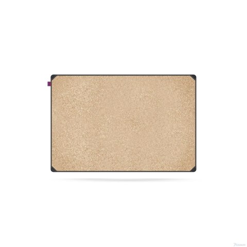 Tablica korkowa MEMOBE IDEA, rama aluminiowa EDGE, 90X60 CM MITC090060.00.60.51