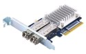 Qnap QXP-16G2FC, 2x 16Gb Gen 5 Fibre Channel card with SFP+ transceivers(2x 16Gb LC SR), PCIe Gen3 x8, Low profile, up to 125 me