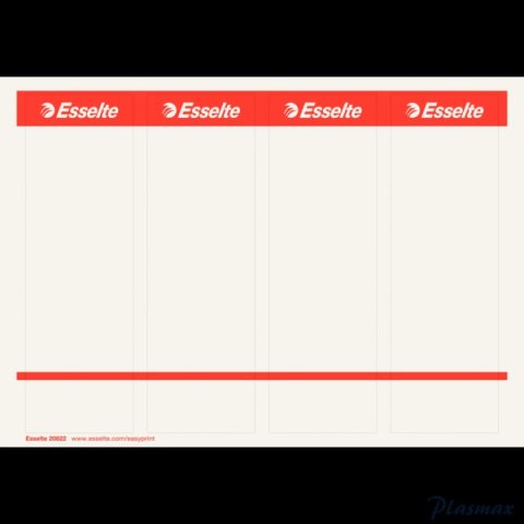 Etykiety do segregatorów 59x192mm(10x4) białe samop. ESSELTE 20822