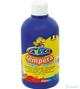 Farba tempera 500 ml, granatowa CARIOCA 170-2277/170-2665