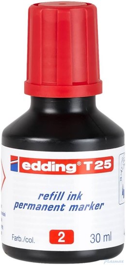 Tusz do mark.perm.30ml czerwony T25/002 EDDING (X)