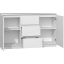 KOMODA 2 DRZWI 3 SZUFLADY BIAŁY