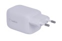 Ładowarka Belkin BoostCharge Pro Dual USB-C PD 3.0 PPS GaN Wall Charger 65W + USB-C to USB-C Cable 2m White