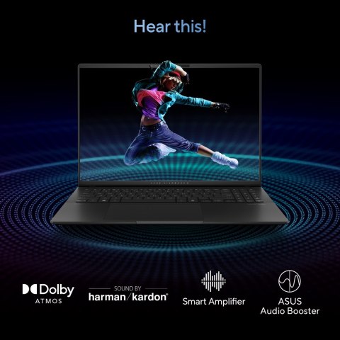 ASUS Vivobook S 16 OLED S5606MA-MX131W Ultra 7 155H 16.0" 3.2K 120Hz 400nits Glossy 32GB LPDDR5X SSD1TB Intel Arc Graphics WLAN+