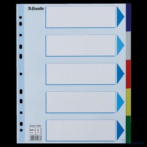 Przekładki plastikowe MAXI z PP ESSELTE 5 kart 15266