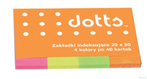 Zakładka indeksująca DOTTS 20x50 4x40kartek brilliant (NSP20/50/D)