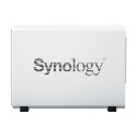 NAS Synology DS223j; Tower; 2x (3.5" SATA HDD); Realtek RTD1619B; ,1 GB DDR4, 1x 1GbE RJ-45