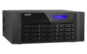 Qnap TS-h1290FX-7232P-64G, Tower, 12 x 2.5" U.2 NVMe PCIe/SATA, AMD EPYC 7232P 8C/16T, 64 GB RDIMM DDR4 (Max. 1TB),  2 x 25GbE +