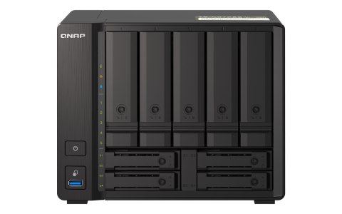 Qnap TS-h973AX-32G, Tower, 5 x 2.5"/3.5" SATA + 2 x 2.5" U.2 NVMe/SATA+ 2 x 2.5" SATA, AMD Ryzen V1500B 4C/8T, 32GBDDR4 SODIMM (