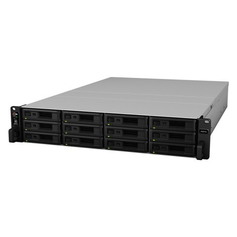 NAS Synology RS3618xs; 2U RACK; 12x (3.5" SATA HDD/2.5" SATA HDD); Intel Xeon D-1521; 8 GB DDR4 ECC UDIMM (max. 64GB), 4x 1GbE R