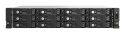 Qnap TL-R1200PES-RP Expansion unit, 12-bay 2U rackmount, 12x 2.5/3.5" SATA, 2 ports (SFF-8644 1x2), redundant PSU, without rail 