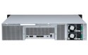 Qnap TL-R1200S-RP Expansion unit, 2U rackmount, 12x 2.5/3.5" SATA, redundant PSU, with a QXP-1600eS PCIe SATA host card and 3 SF