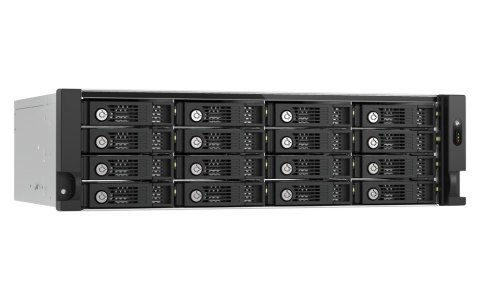 Qnap TL-R1600PES-RP Expansion unit, 16-bay 3U rackmount, 16x 2.5/3.5" SATA , 2 ports (SFF-8644 1x2), redundant PSU, without rail