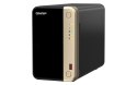 Qnap TS-264-8G, Tower, 2 x 2.5"/3.5" SATA, Intel Celeron N5105/N5095 4C/4T, 8 GB DDR4 onboard not expandable, 2 x 2.5GbE, option