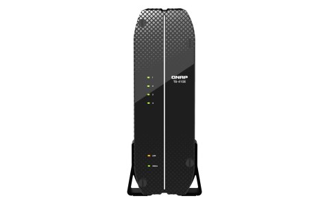 Qnap TS-410E-8G, Tower,  4 x 2.5" SATA SSD , Intel Celeron J6412 4C/4T, onboard 8GB (not expandable), 2 x 2.5GbE, External adapt